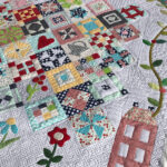 Under the Garden Moon Block of the Month Quilt with Custom Quilting