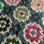 City Tiles Quilt with custom quilting