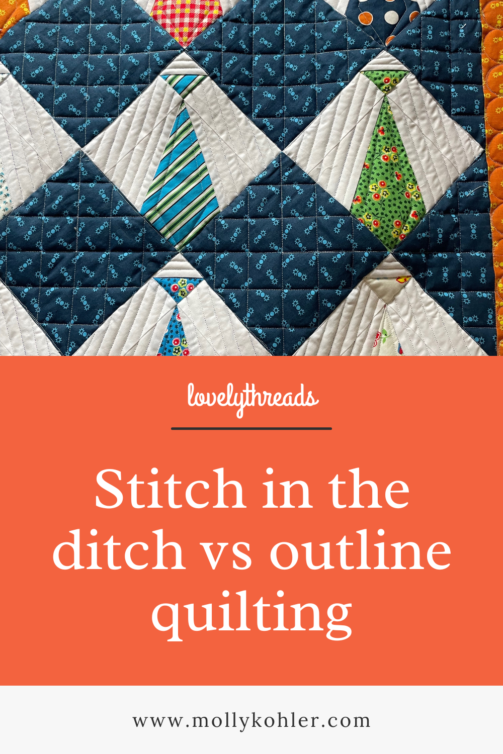 Stitch in the Ditch vs Outline Quilting