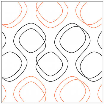 Simple yet unique are two reasons why belly bop edge to edge longarm quilting pantograph is a great choice