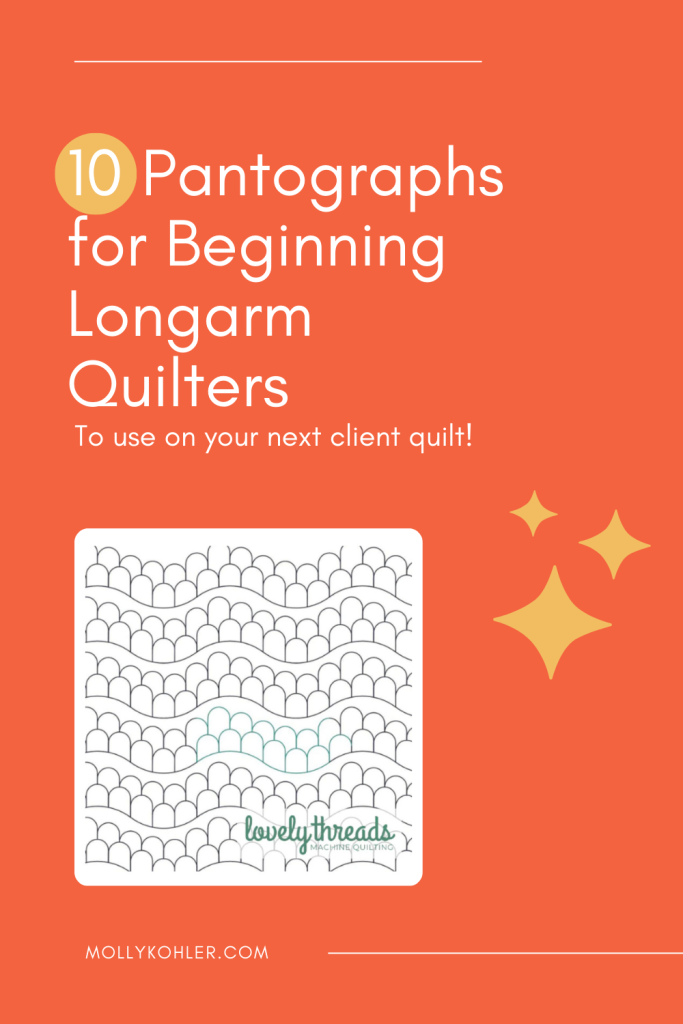10 pantographs for beginning longarm quilters