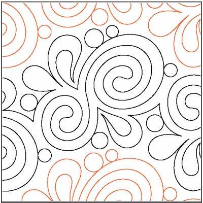 Marmalade is an adorable pantograph for longarm quilting that is easy to set up and scale