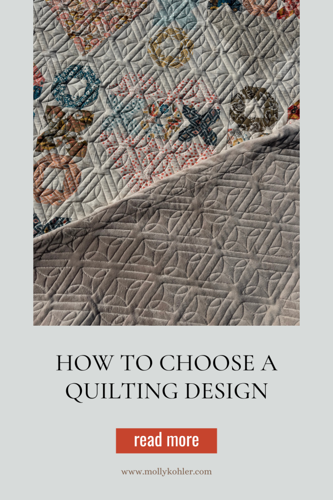 How to choose a quilting design for a Fall in Love Quilt