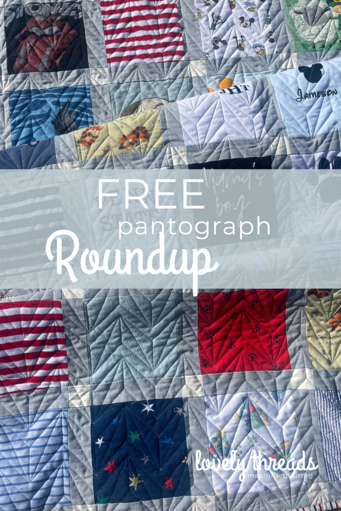 Free Pantograph Roundup for longarm quilting