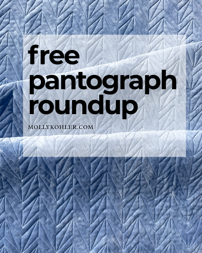 free pantograph roundup for longarm quilters